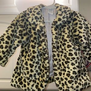 Leopard Baby girl Coat